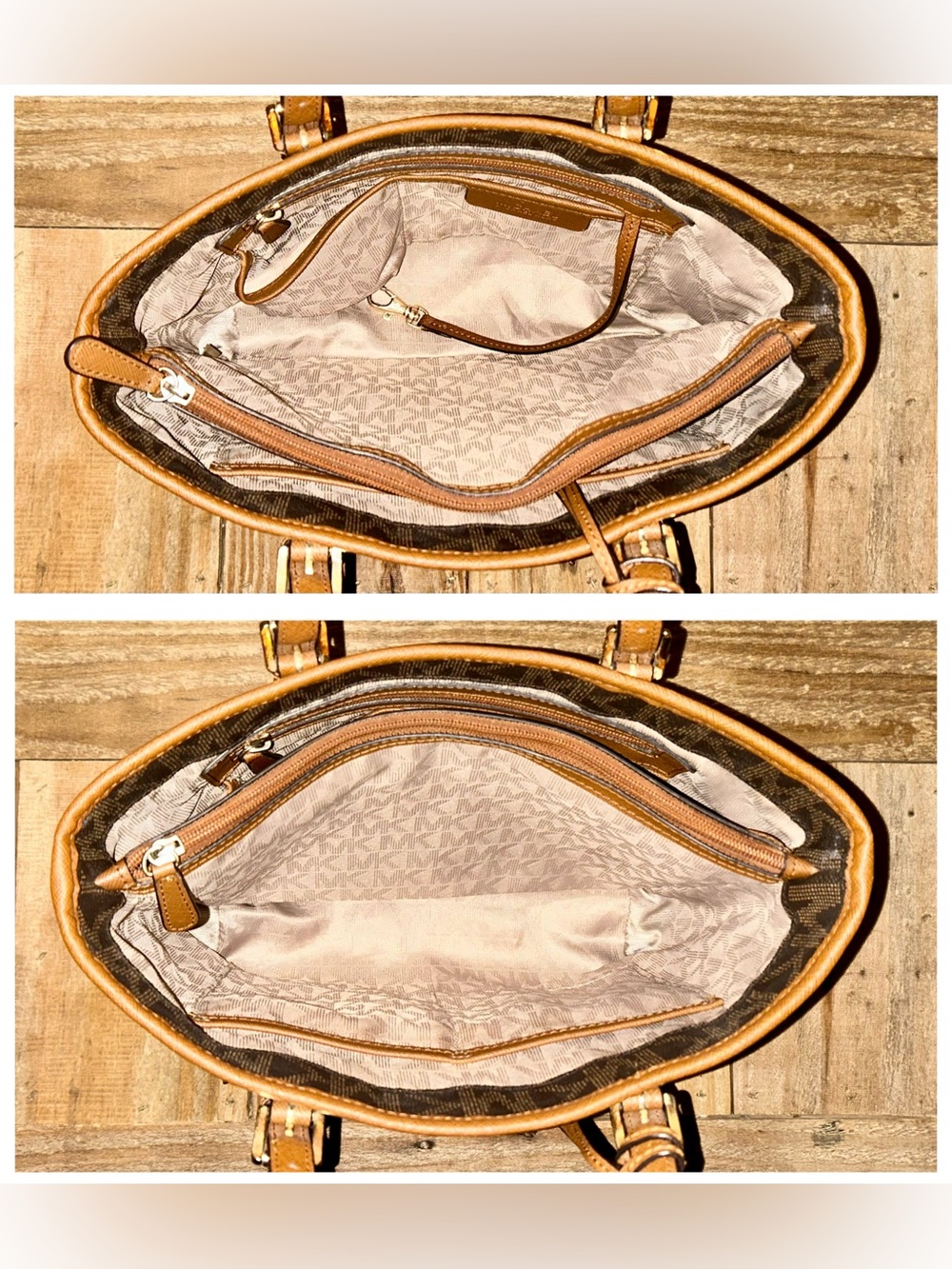 Michael Kors. 4 Piece Set: Jet Set Tote with Free Wristlet, Scarf & Dust Bag. - Picture 11 of 16
